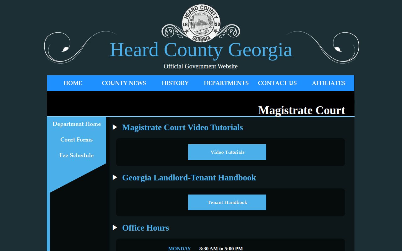 Heard County 72-hour release Magistrate Court source